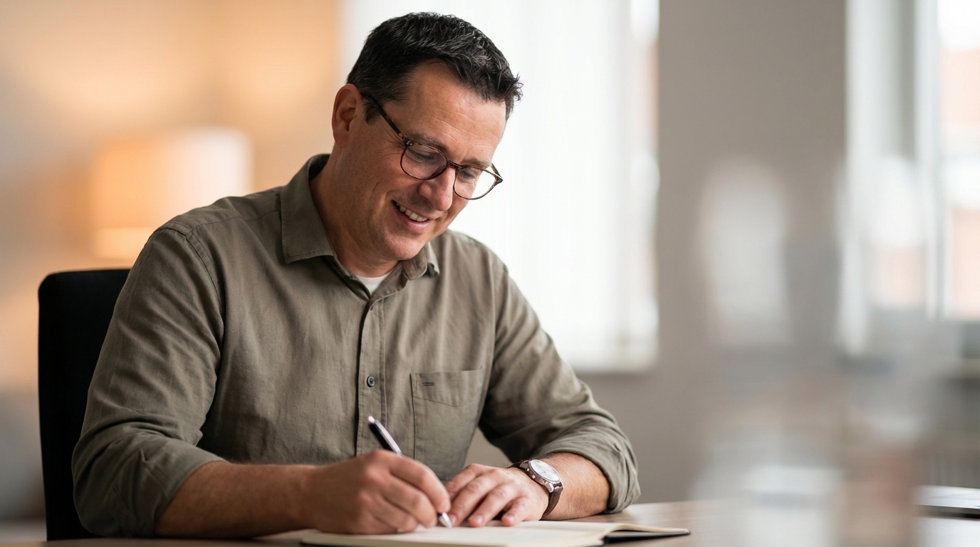 Professional schrijft zijn actieplan uit